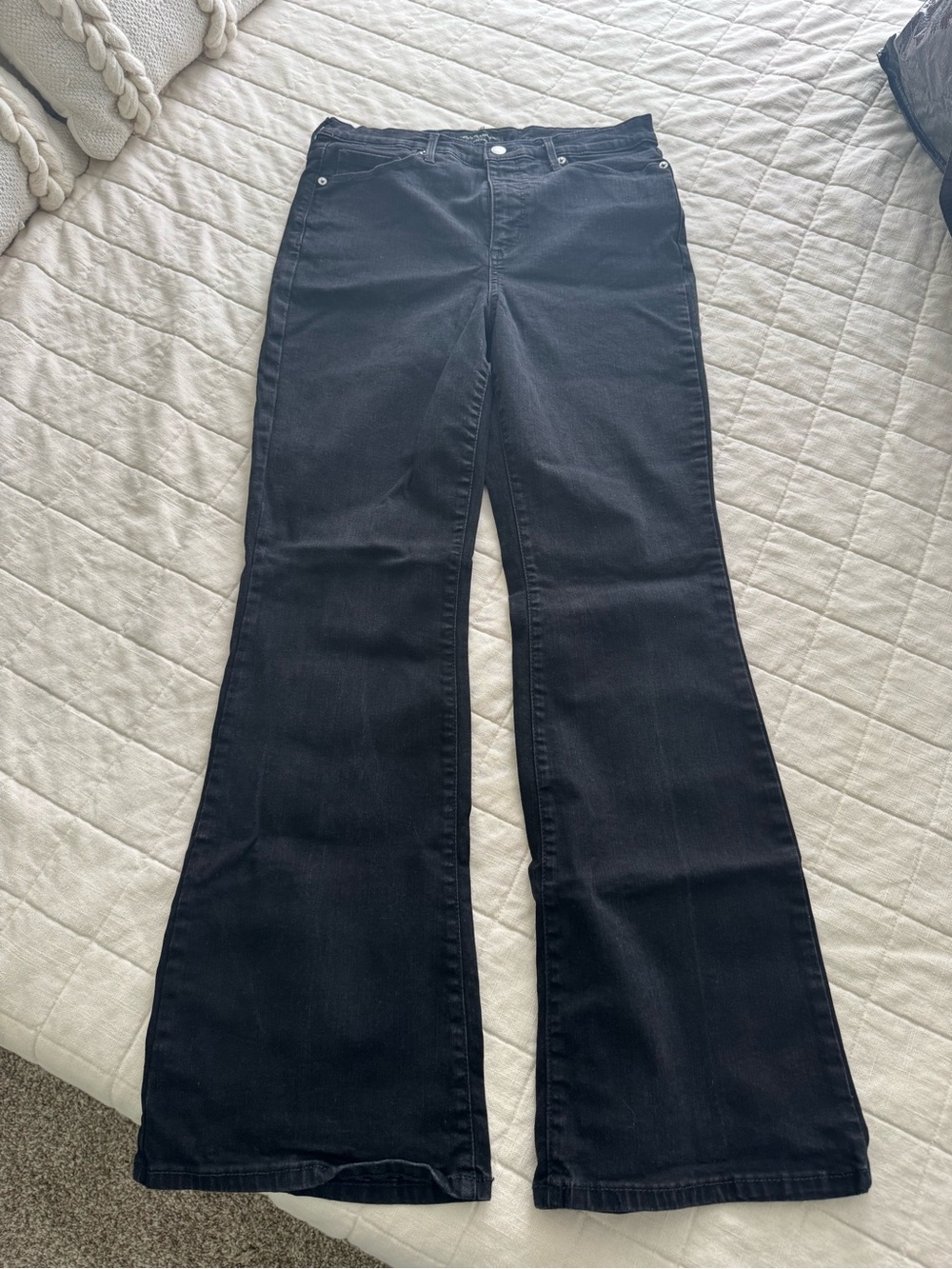 High-Rise Black Flare Jeans - Women's Banana Republic